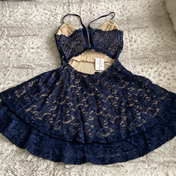 Midnight Blue Evening Dress - Picture 5 of 5